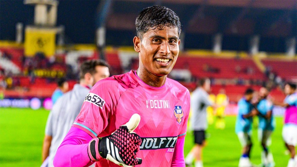 FC Goa goalkeeper Hrithik Tiwari. 