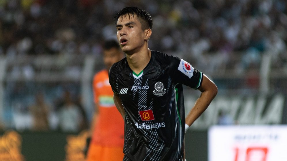 Kerala Blaster FC winger Bikash Singh in action for Mohammedan SC (on loan). 