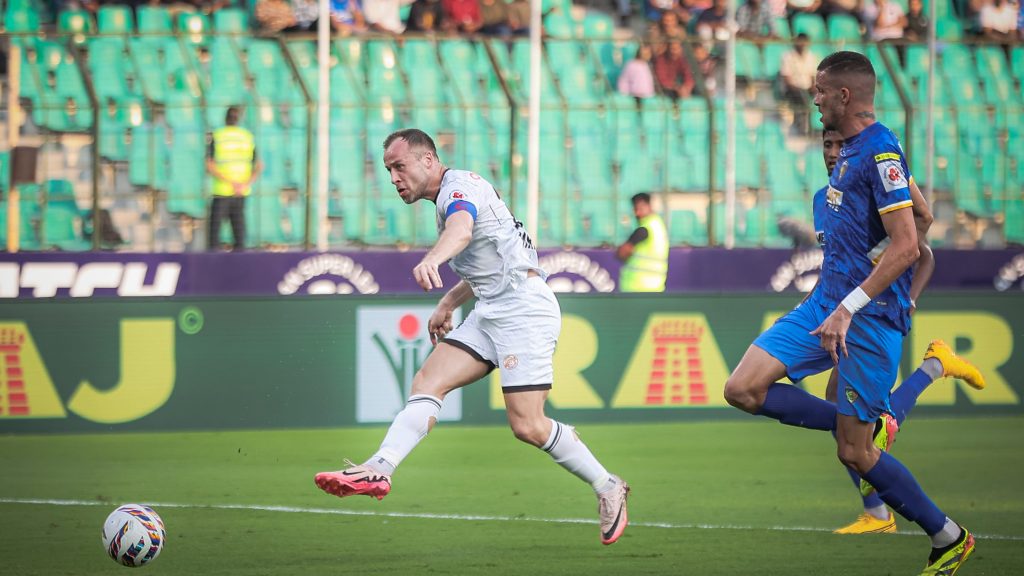 Filip Mrzljak had two good opportunities in the first half against Chennaiyin FC