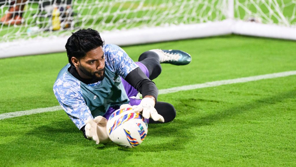 Jamshedpur FC goalkeeper Albino Gomes in training