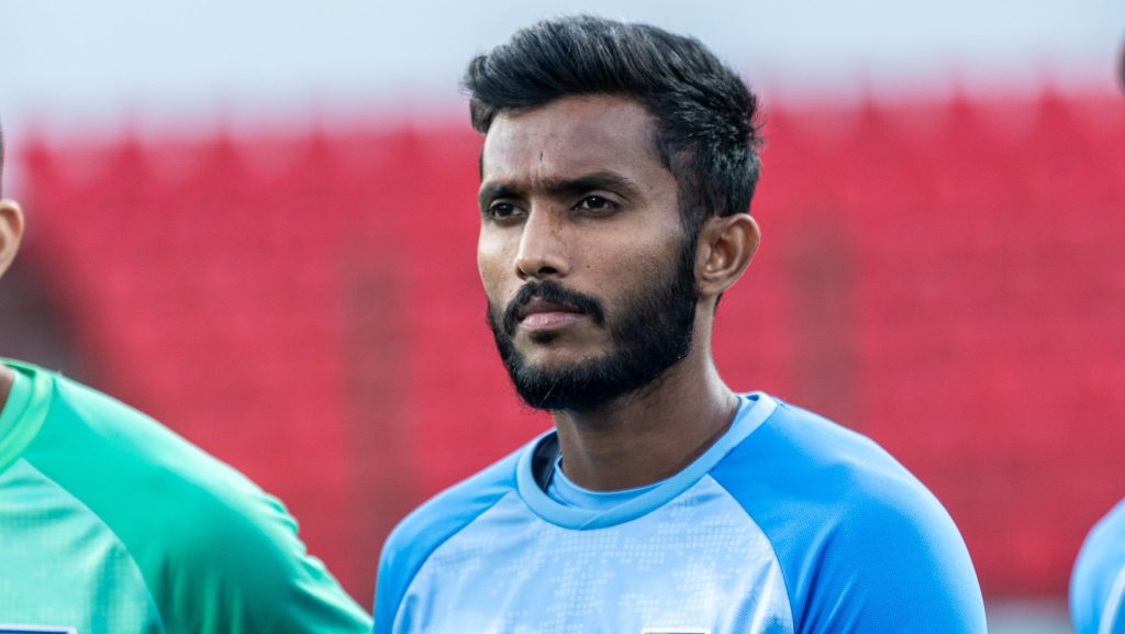 Farukh Choudhary in training for the Indian National team. 