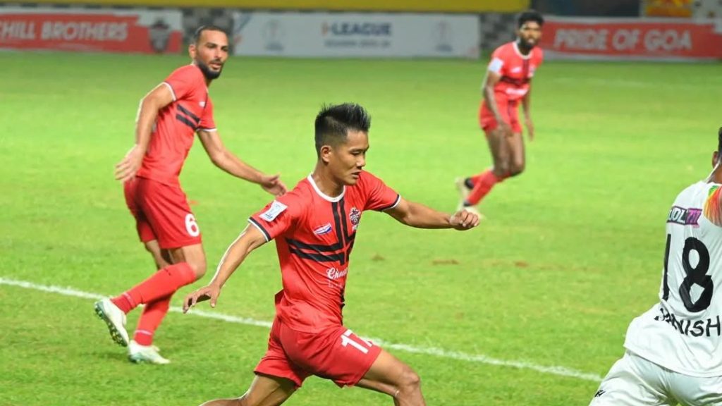 Churchill Brothers Goa left-back Lalremruata in action. 