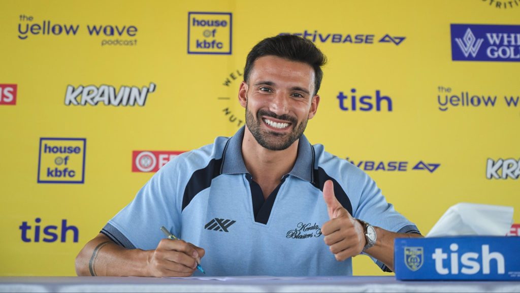 Kerala Blasters new forward signing Tiago Alves.