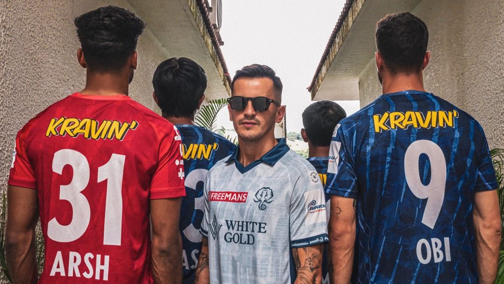 Kerala Blasters reveal their new jersey for the upcoming season.