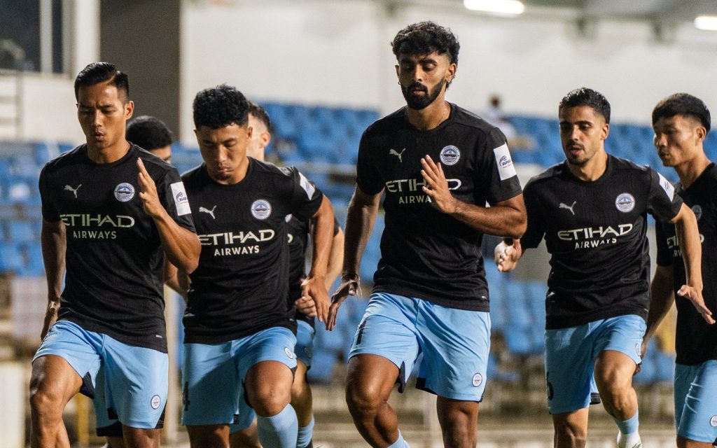 Mumbai City FC players in training