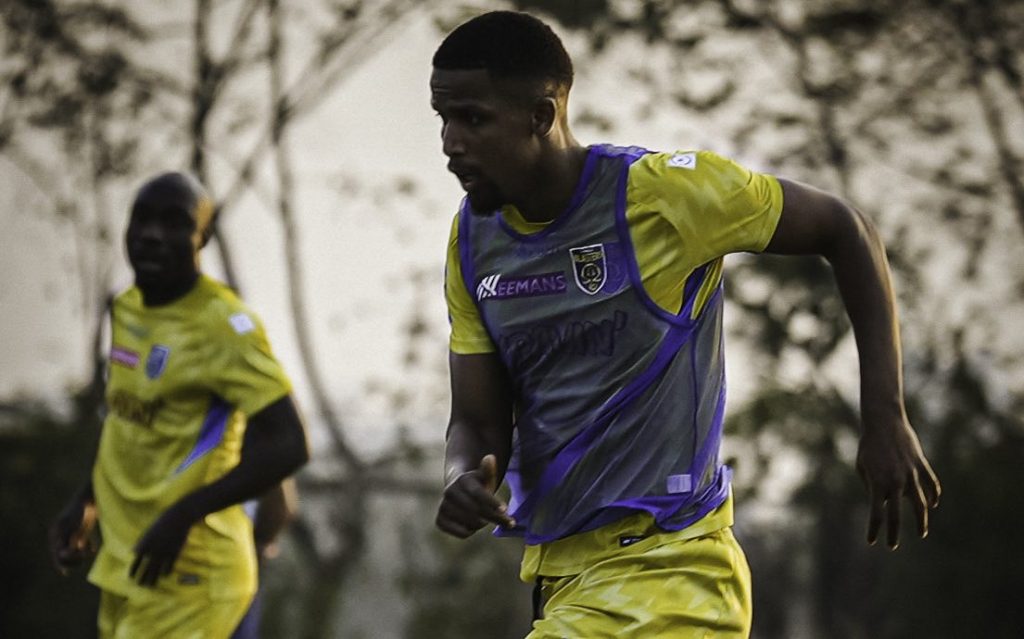 Oumar Bah in training for Kerala Blasters FC