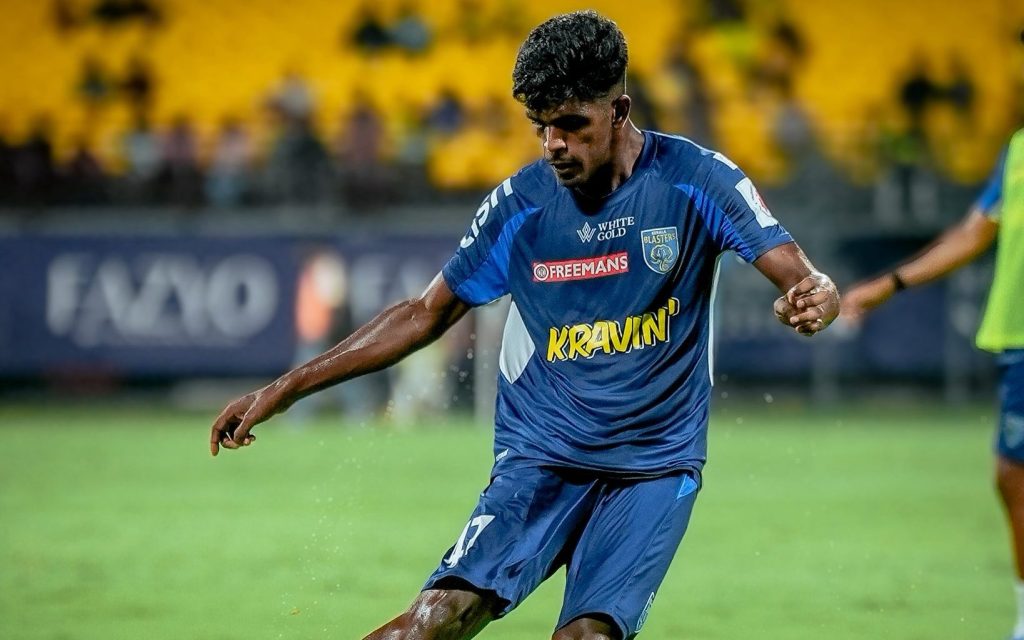 Ebindas in pre-season training for Kerala Blasters