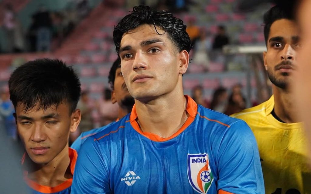 Pramveer Singh in action for the Indian U-23 NT