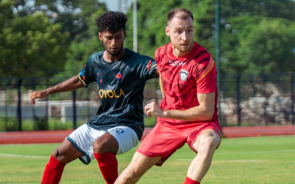 Nikola Stojanovic in training for Chennaiyin FC