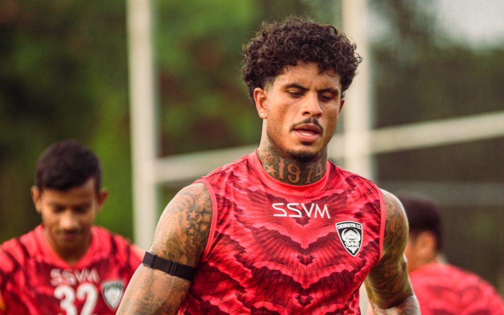 Ramon Tanque in training for Chennaiyin FC