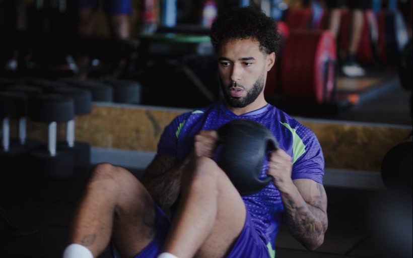 Andre Green in a session with Kerala Blasters FC