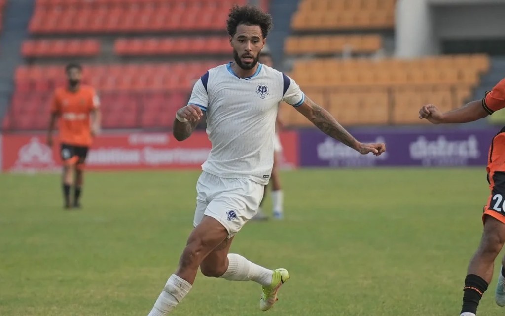 Andre Green in action for Kerala Blasters FC