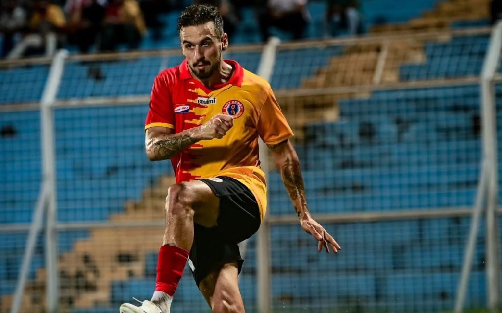 Dani Ramirez in action for East Bengal FC
