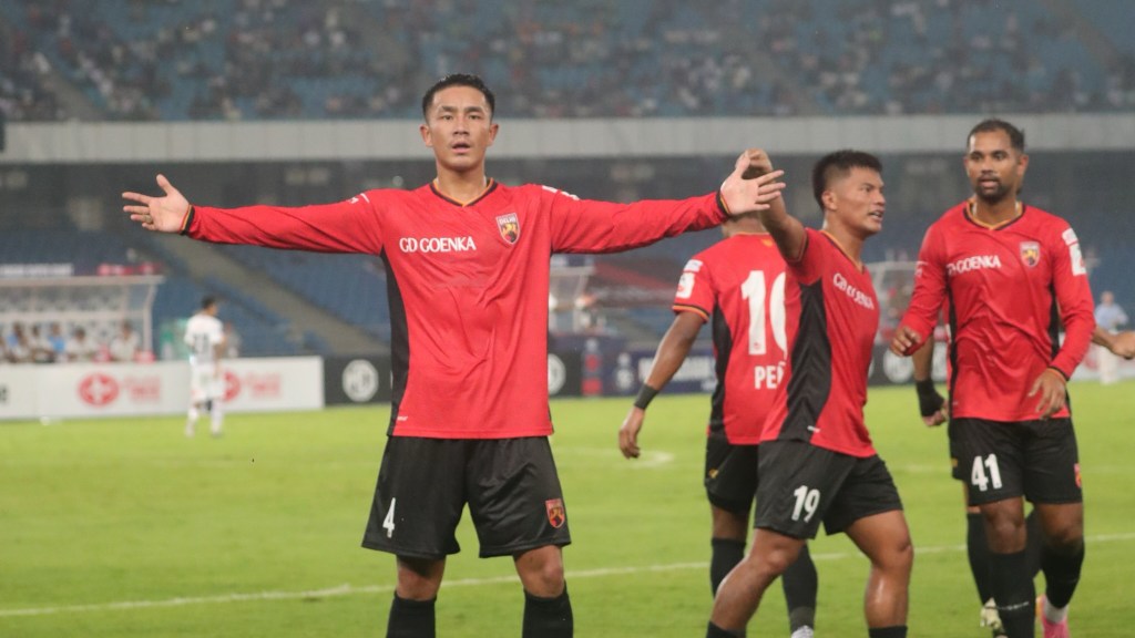 Hnamte celebrating his goal for SC Delhi against Mohun Bagan SG in ISL 2026/27
