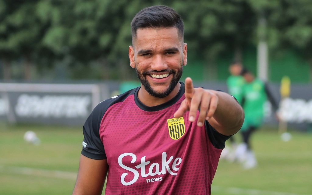 Sahil Tavora in training for Hyderabad FC