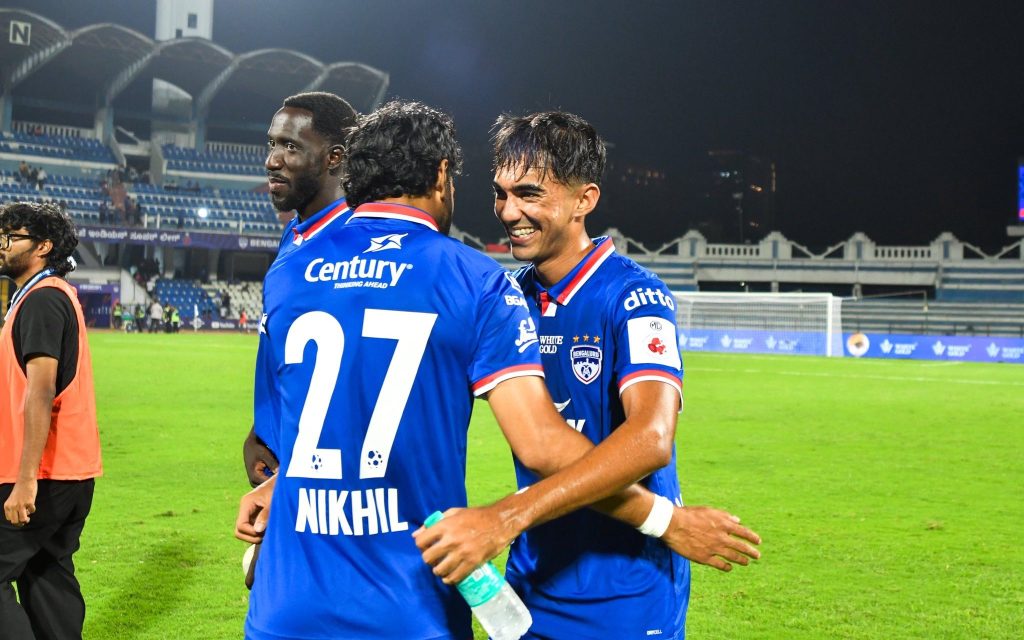Soham Varshneya in action for Bengaluru FC