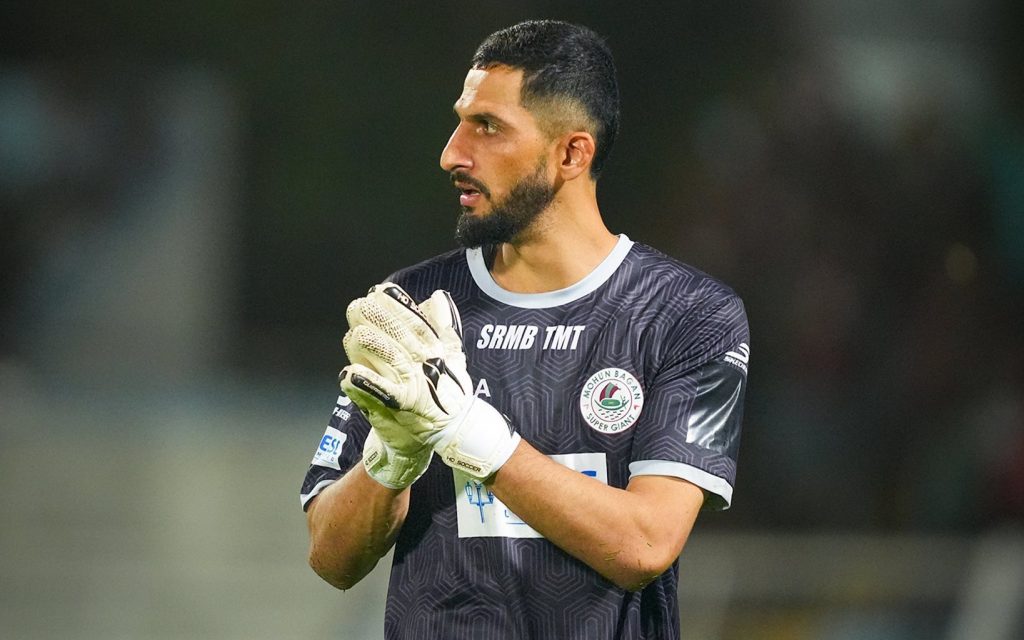 Vishal Kaith in action for Mohun Bagan SG in IFA Shield 2026